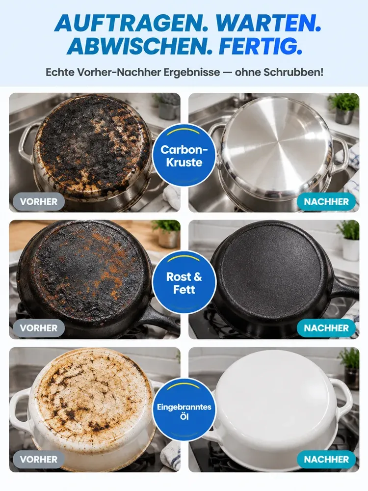 Gas Stove Grate Cleaning Cream, Heavy-Duty Grease Remover for Burner Racks, Rust & Scale Removal, Gentle Dissolving of Stubborn Oil Stains, Degreaser Cleaner