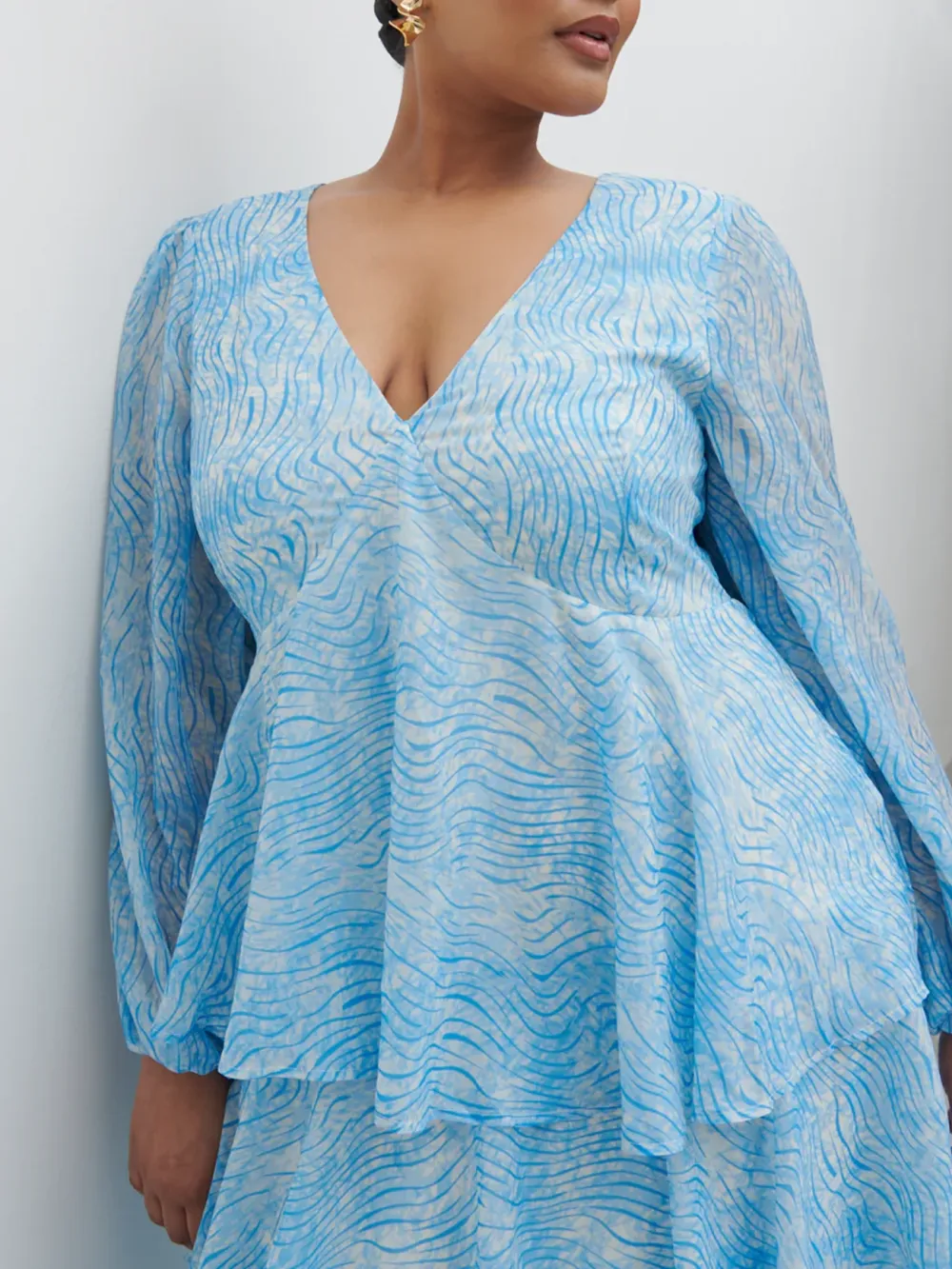 Ruffle Maxi Dress Curve