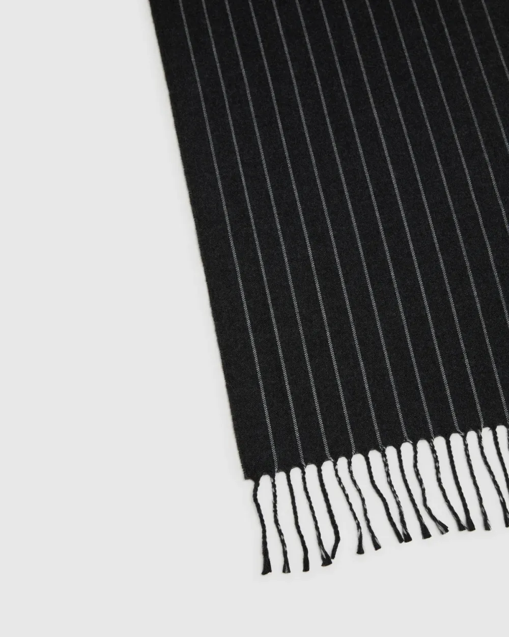 Black Pinstripe Scarf