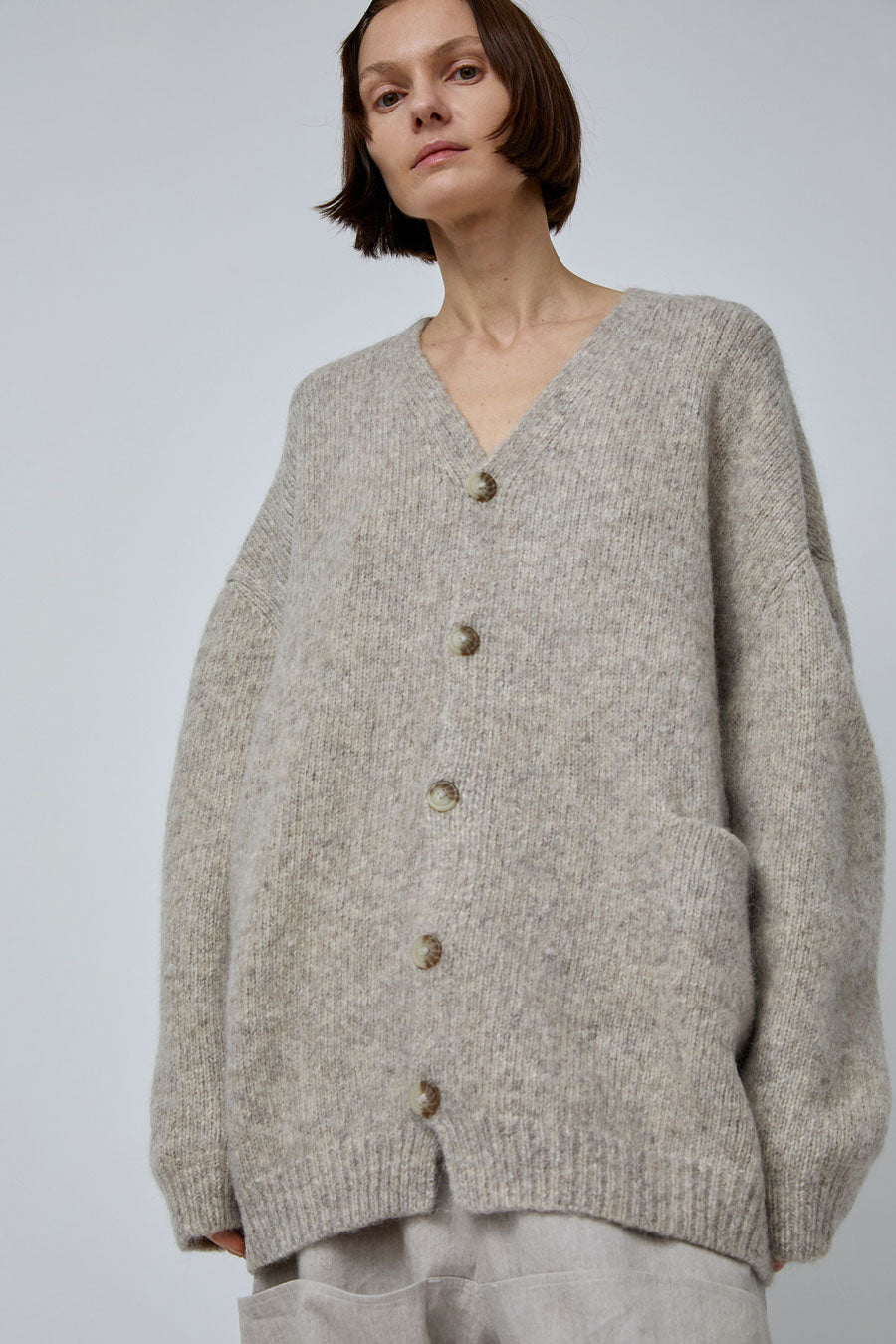 Lauren Manoogian Loft Cardigan in Pebble