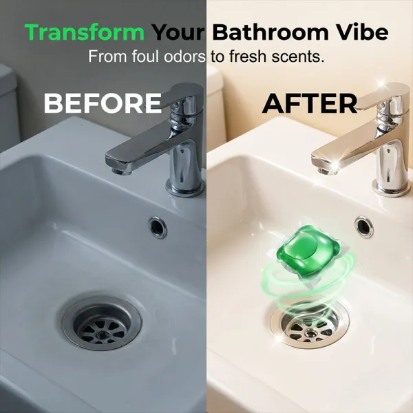 🥳2026 HOT SALE🥳💞50K+ SOLD!｜Drain Deodorizer Pods – Bio‑enzyme formula neutralizes smells at the source. Instant fresh scent, no harsh chemicals. Say goodbye to embarrassing odours.