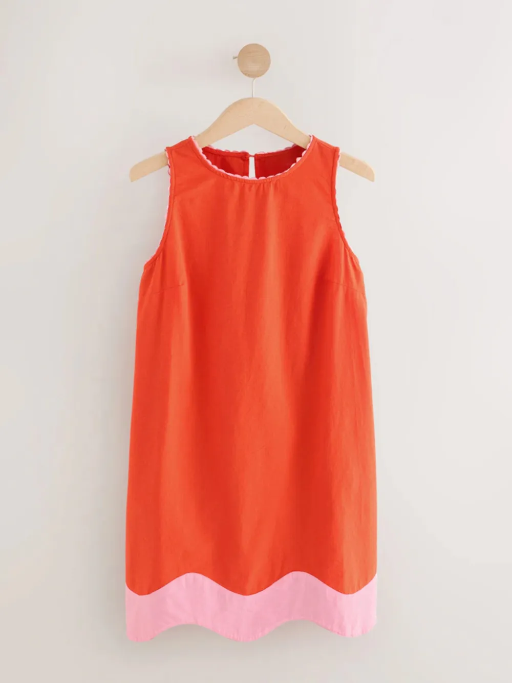Classic Comfortable Solid Color Round Neck Straight Dress