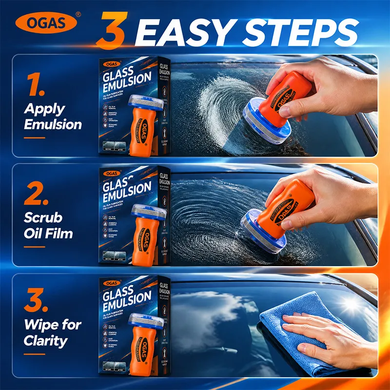 Automotive Handheld Oil Flmr Cream,Glass DecontaminationWithoutTraces,Window Oil Film Cleaning,FastCleaning, CompactAnd Easy To Cary-100g Degreaser Cleaner