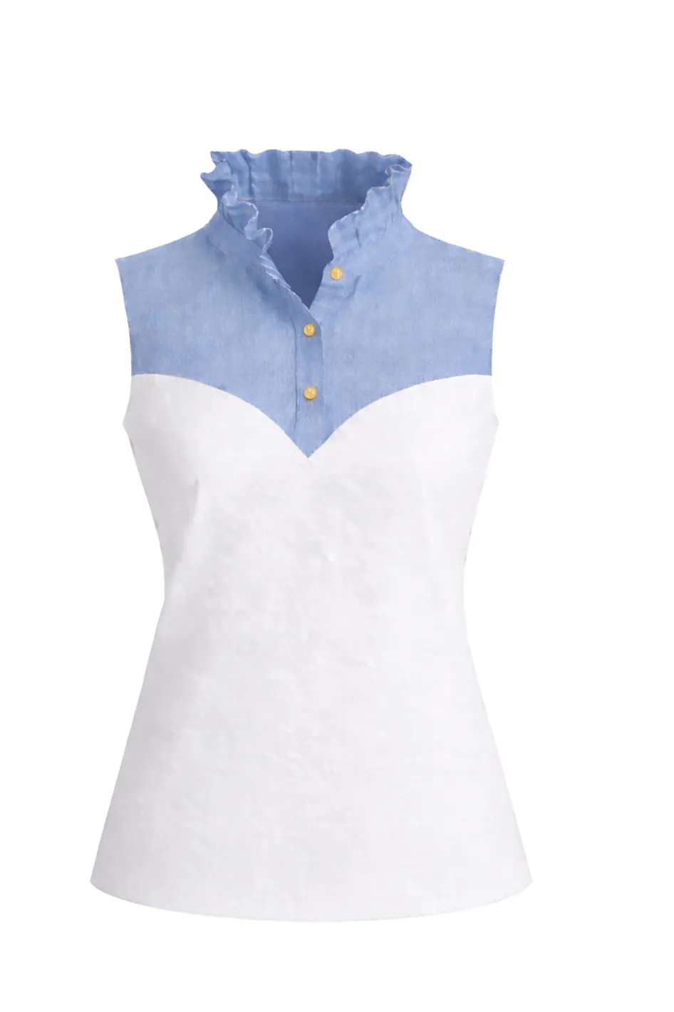 Chambray Texture Tank Top