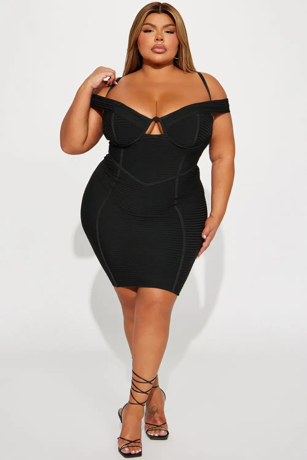 Barbie Living Bandage Mini Dress - Black
