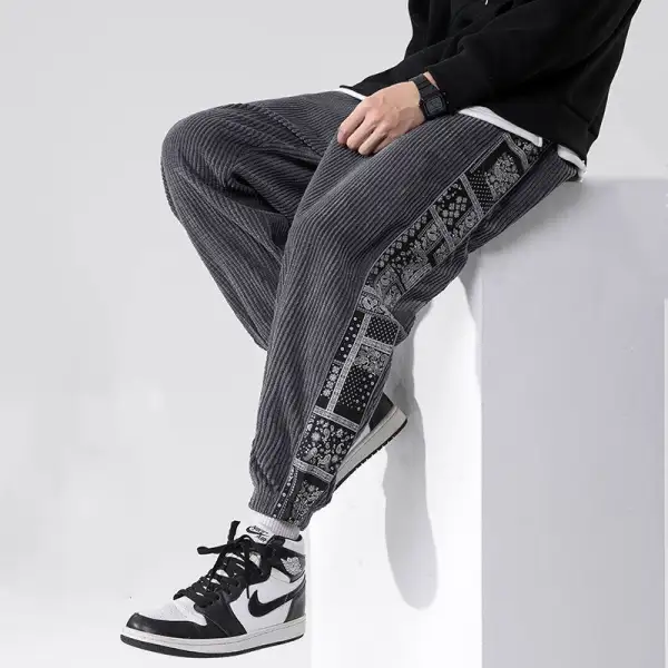Men's Corduroy Tapered Jogger Pants