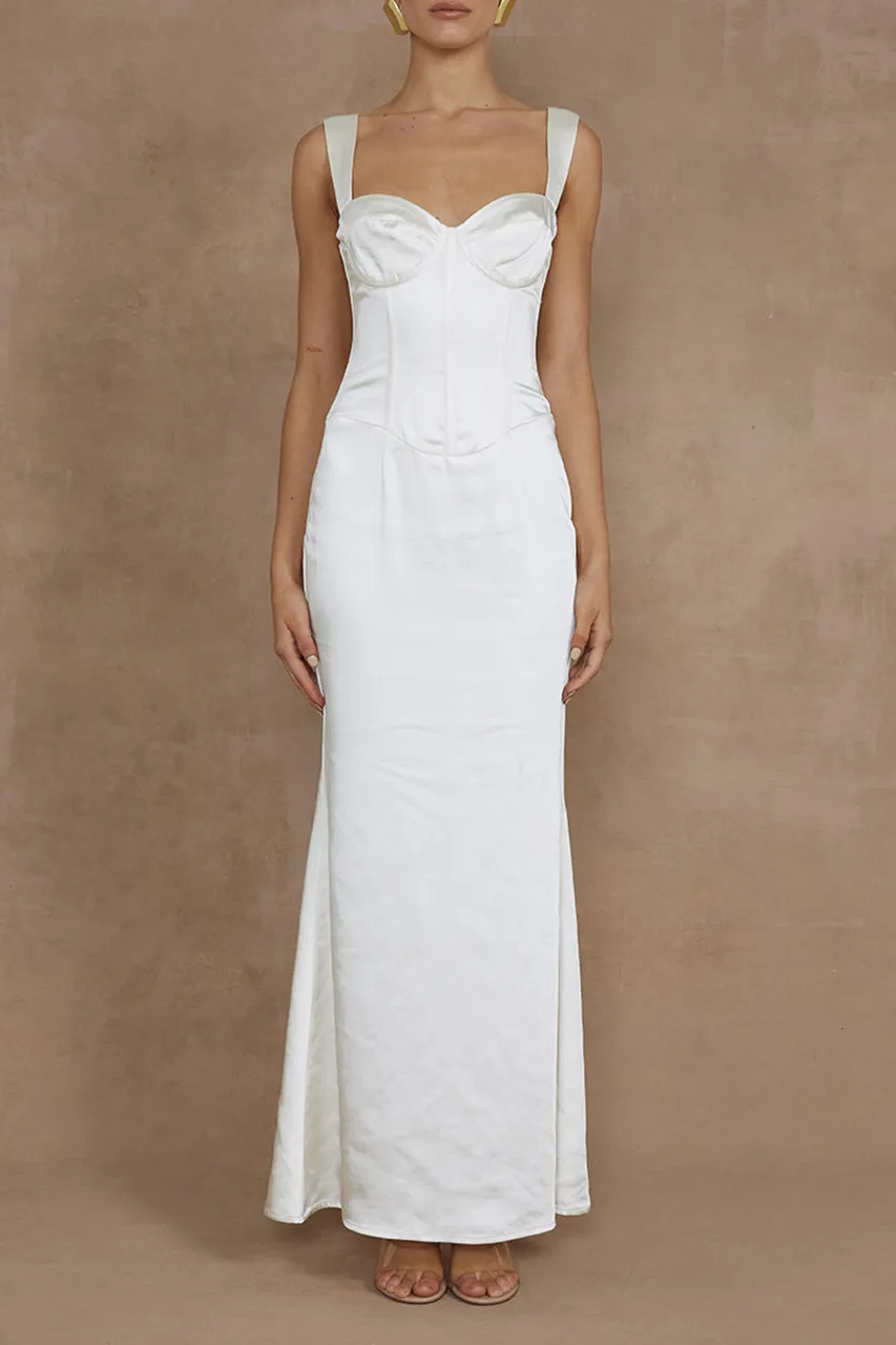 High-End Solid Color Dress Maxi Dress
