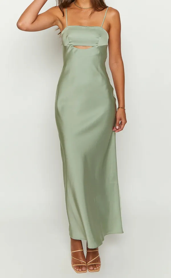 Satin Maxi Dress
