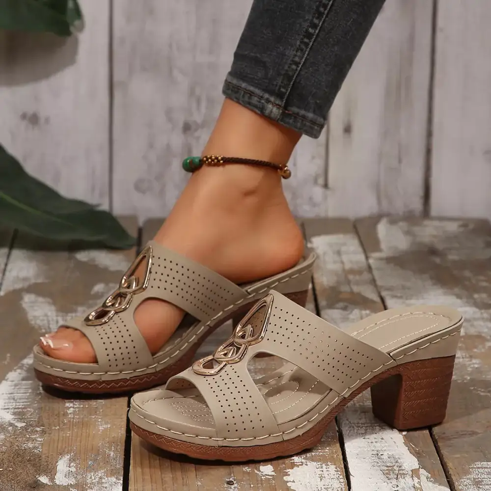 Easygoing Heels Block Heel Sandals