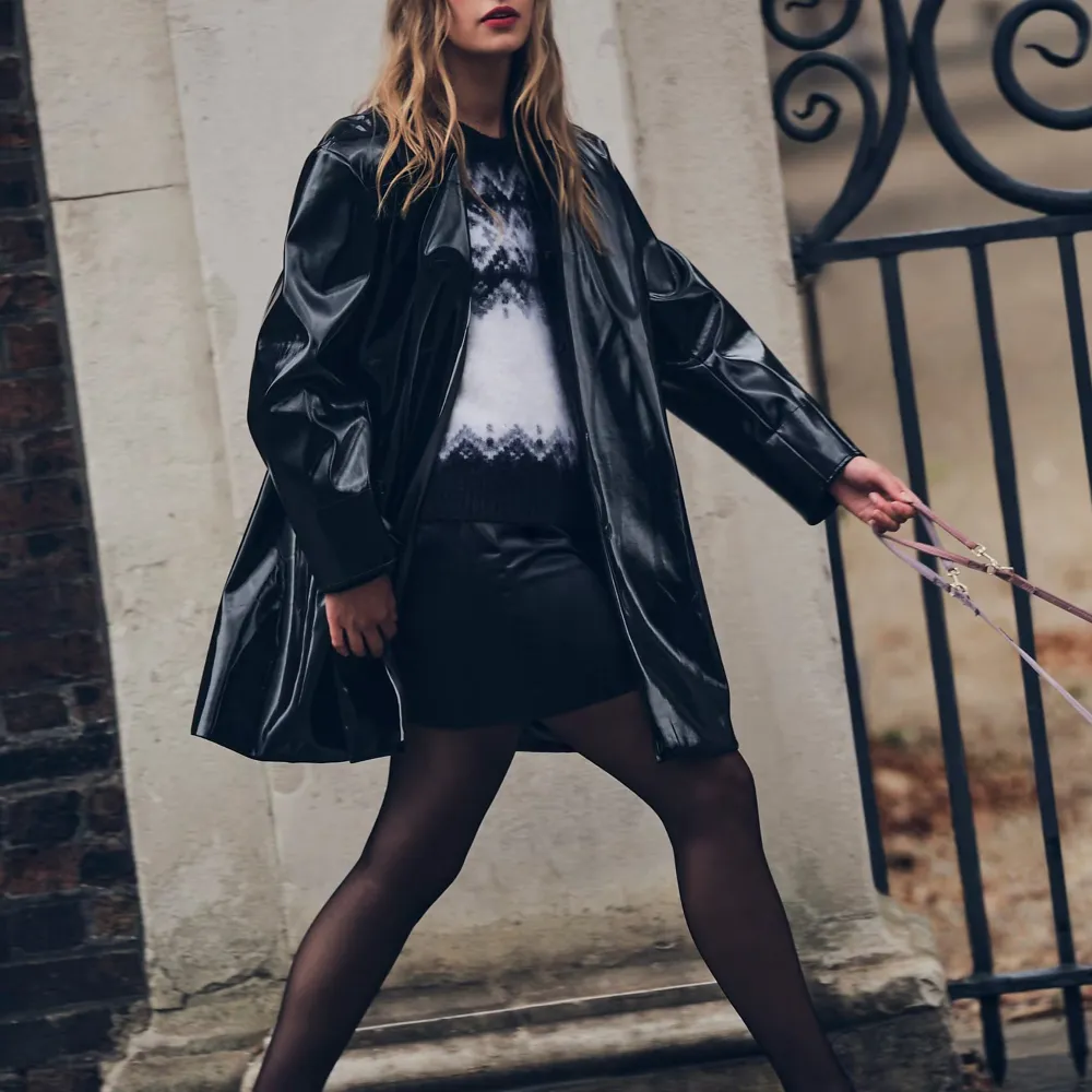 Trade in Faux Patent Leather Jackets
