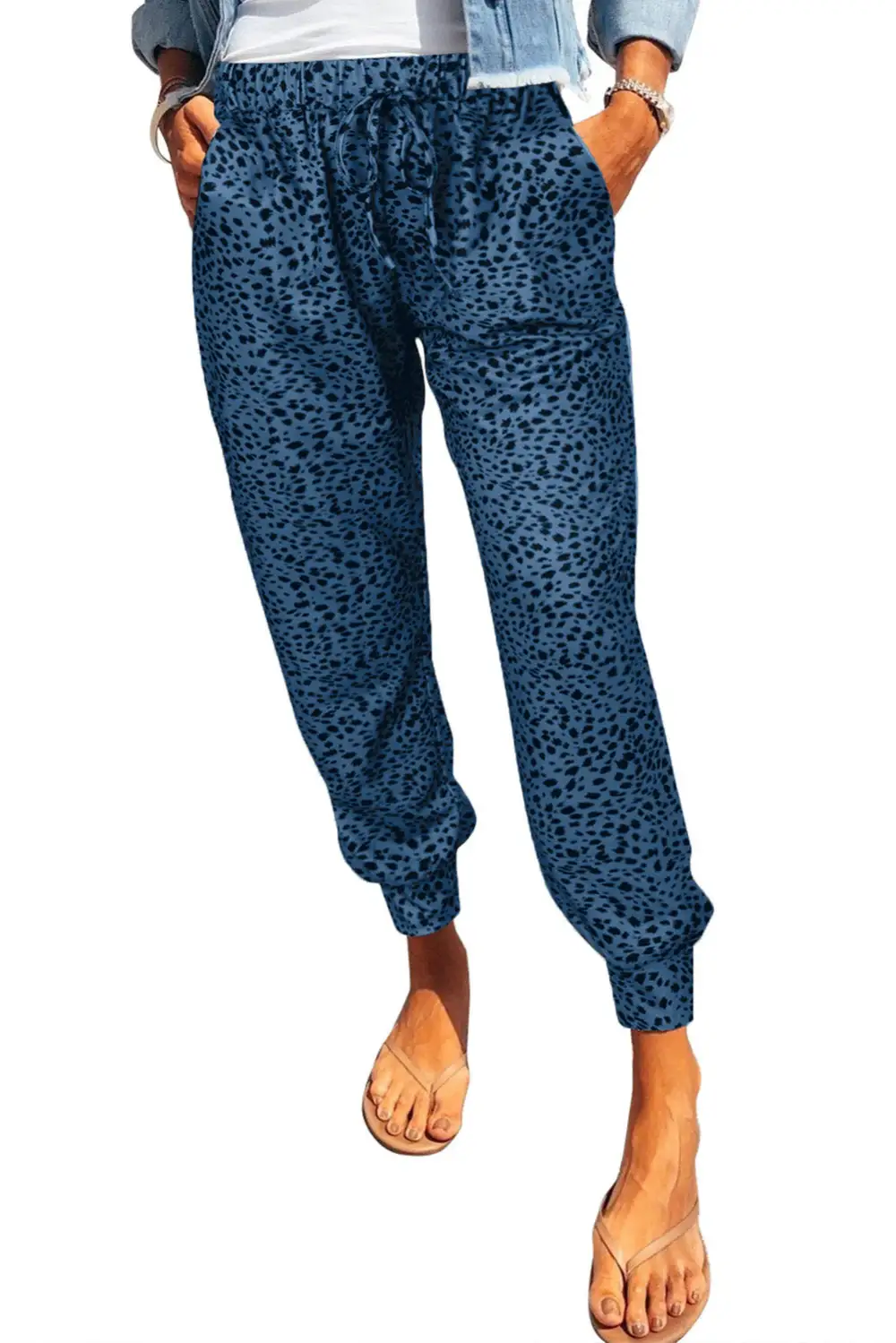 Pocket Printed Jogger Pants