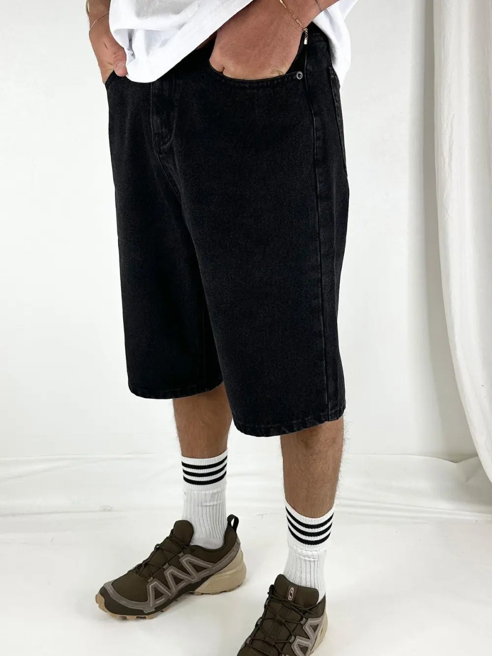 Casual And Daily Comfortable  Daily Black Shorts