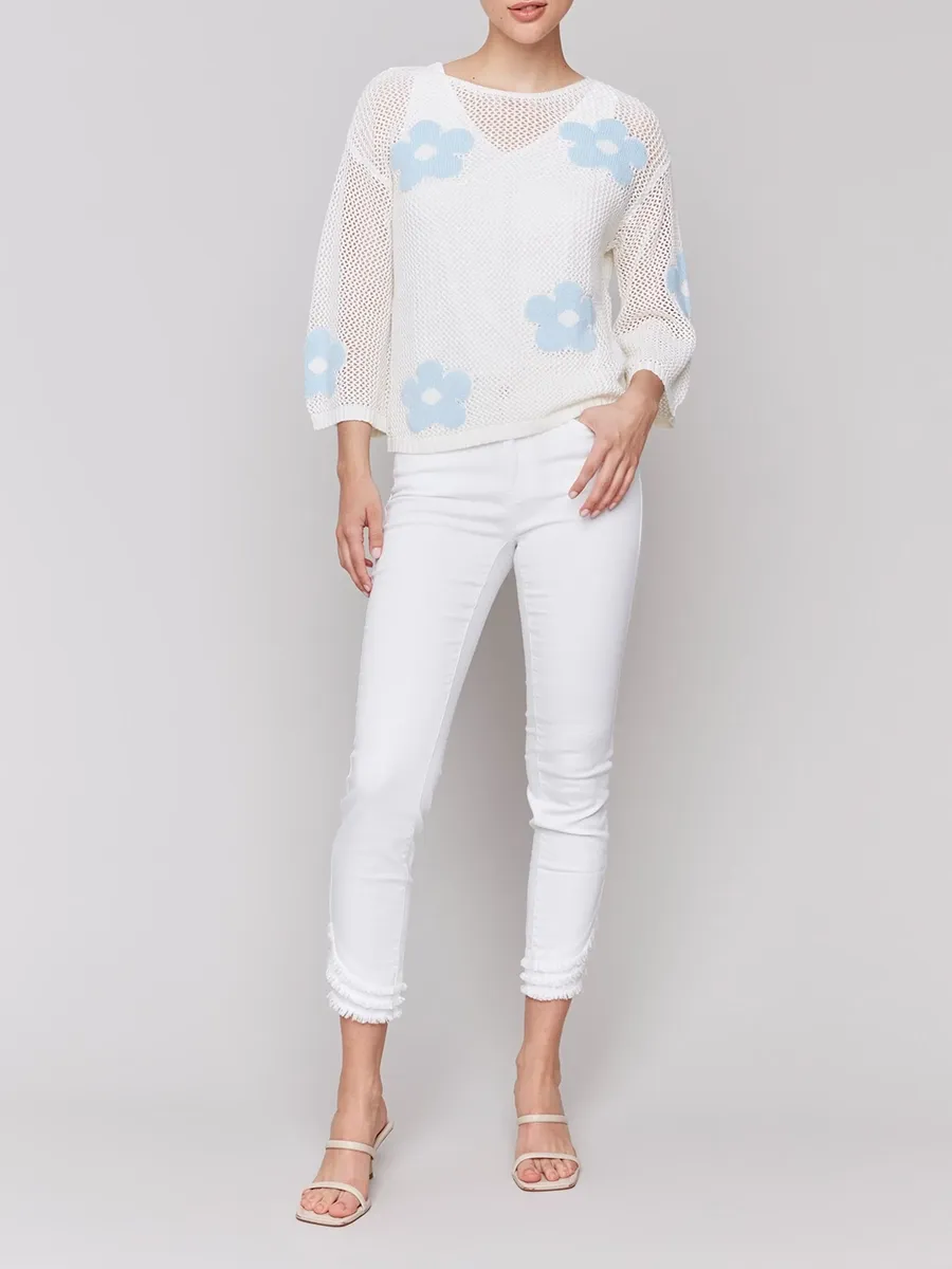 Women's Lively and Cute Star Hollow Blouse