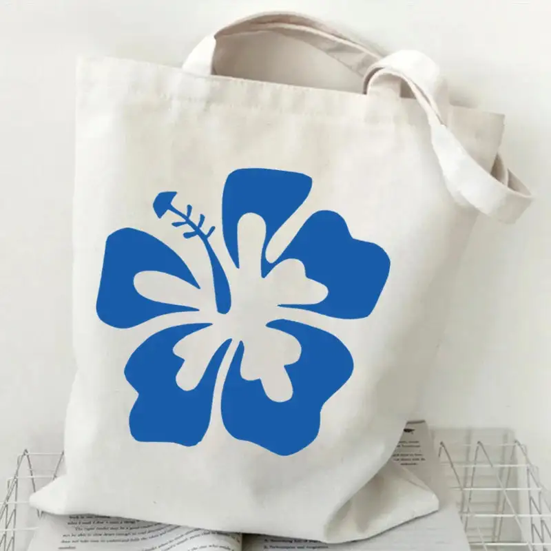 Groovy Retro Graphic Canvas Tote Bag