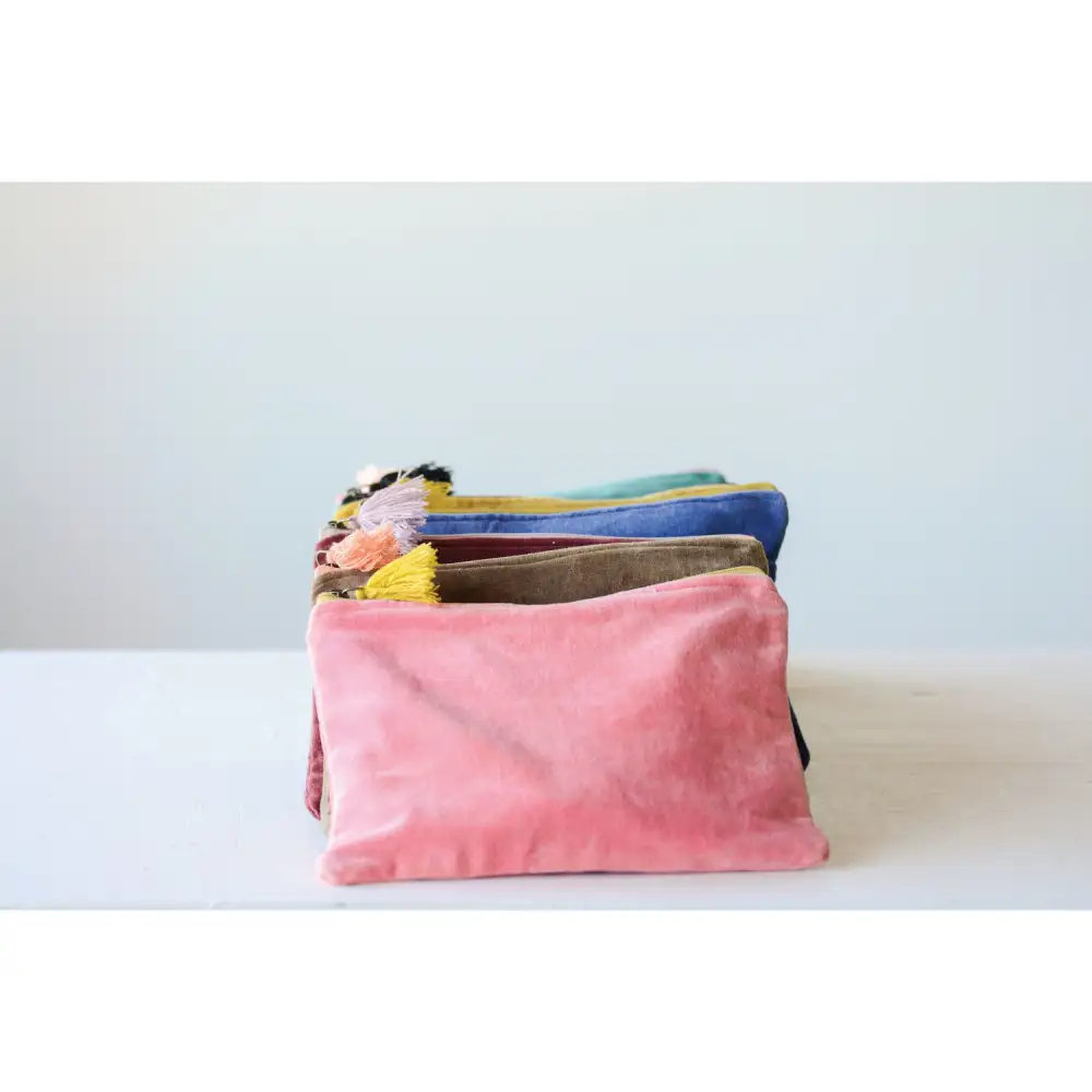 Zip Cotton Pouch Bag