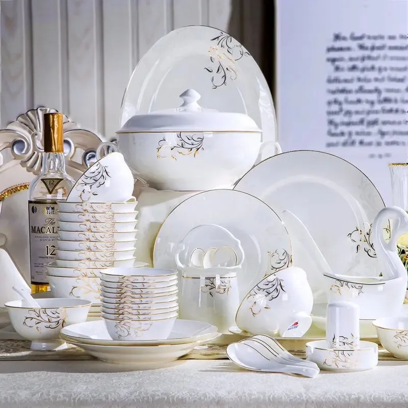 (Store Closing Sale) 58pcs deluxe ceramic tableware set