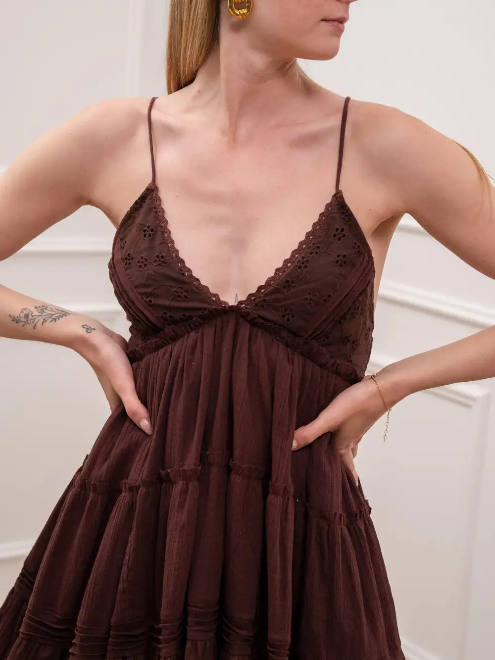 Mini Tiered Cotton Dress