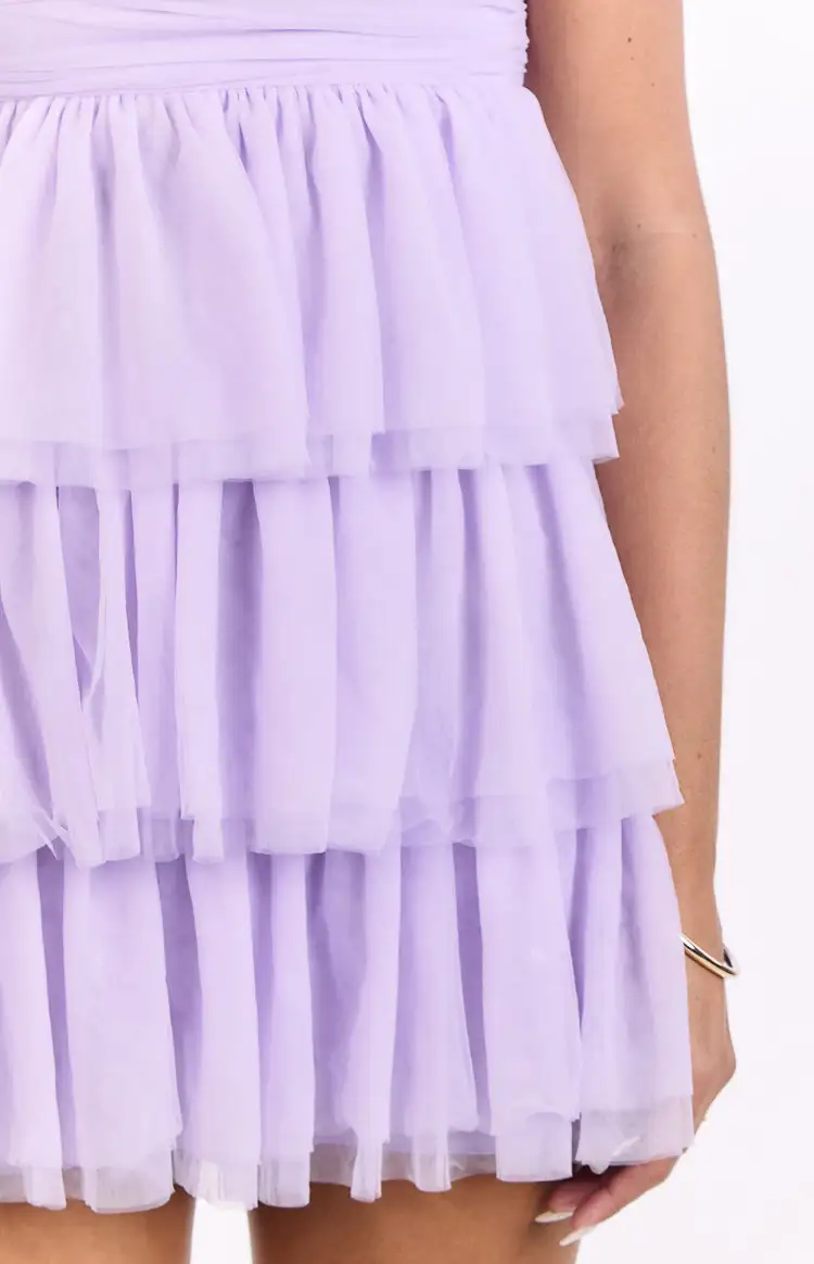 Strapless Frills Girl Mini Dress