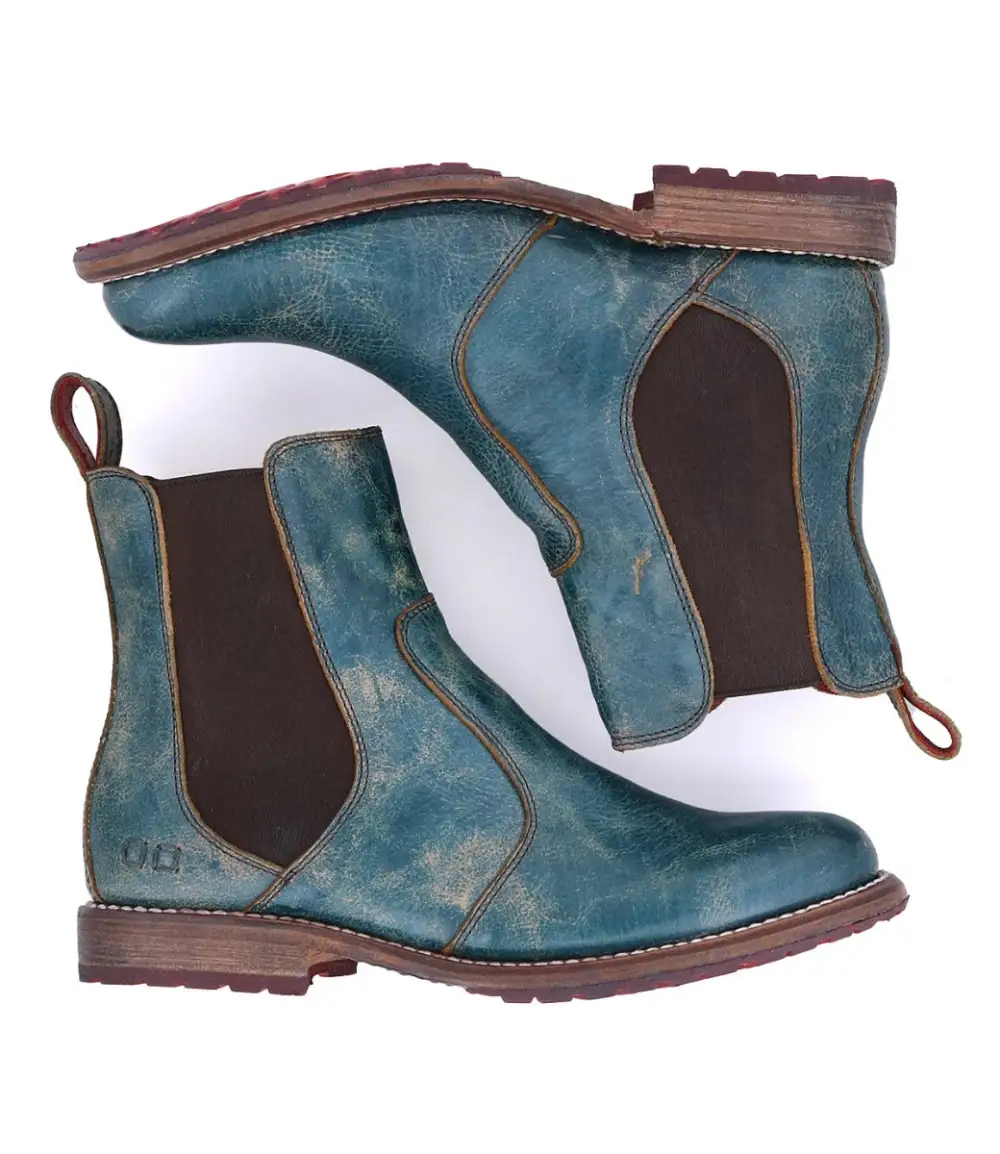 Slip-On Distressed Chelsea Boots