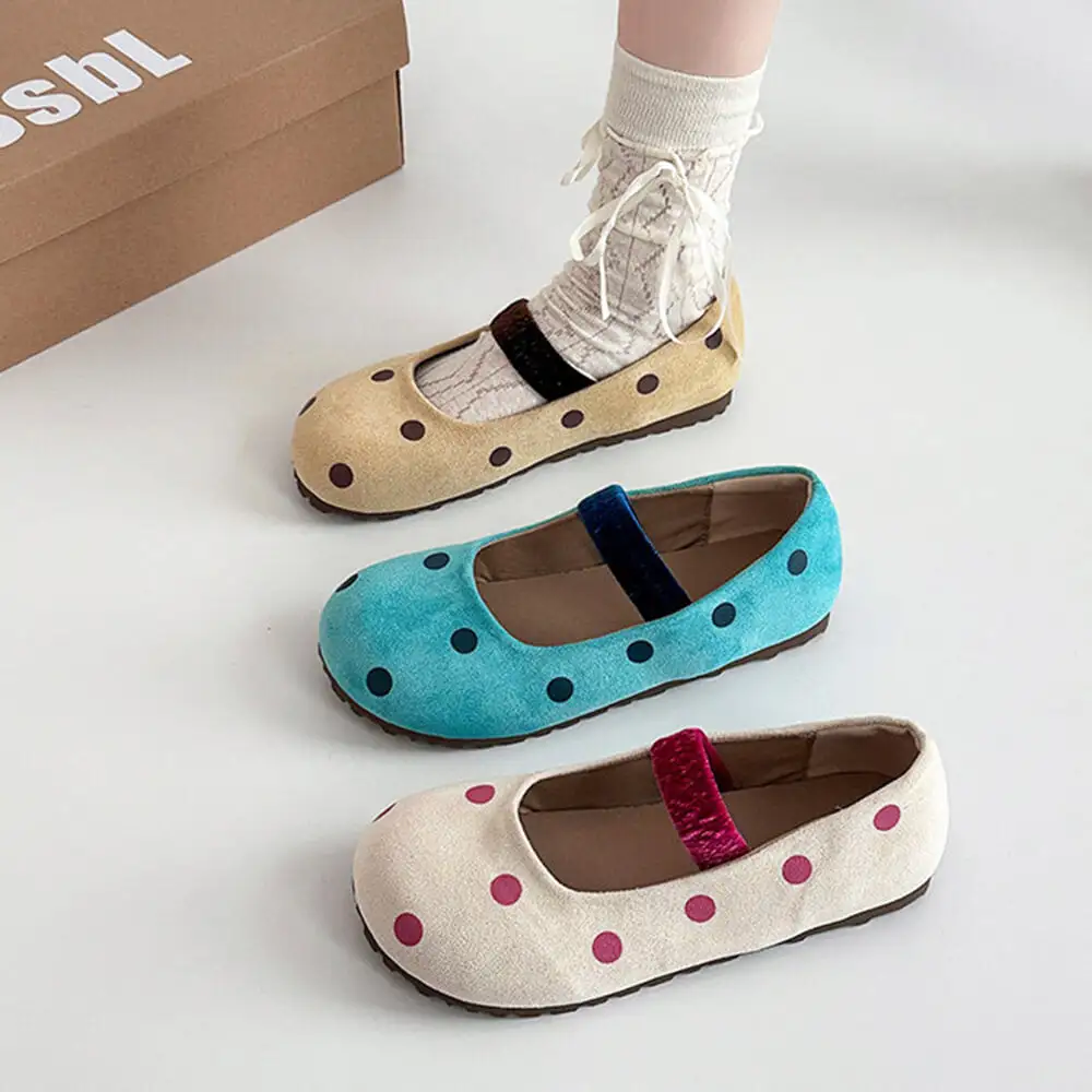 Polka Dot Ballet Sandals