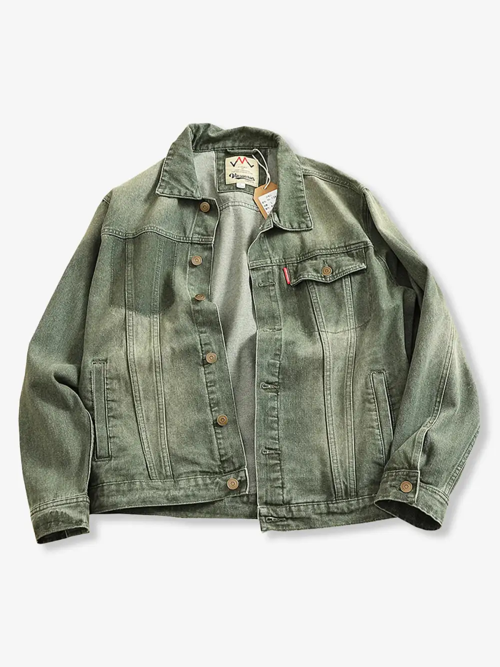 Men's Denim Button Front Trucker Jacket