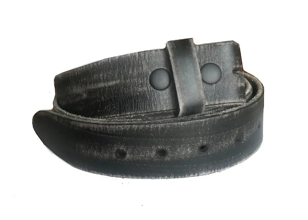 Tooled Lines Leather Belt Strap