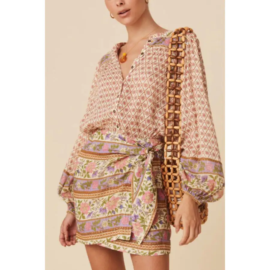 Modern Button Up Print Button Up Shirt