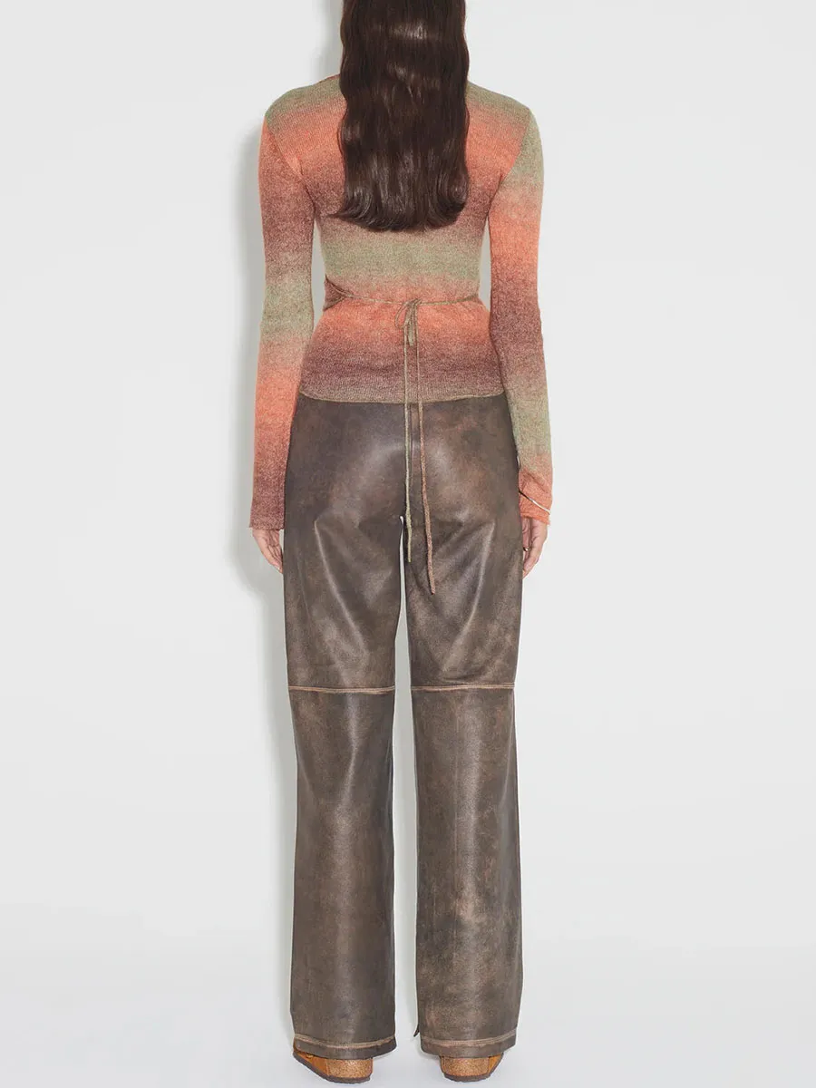 Asymmetric Cutout Knit Sweater