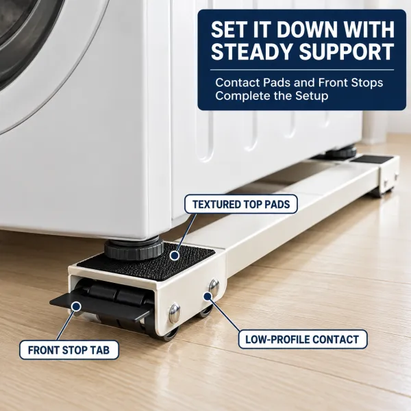 Washing Machine Base with Wheels, Refrigerator Stand with Rollers