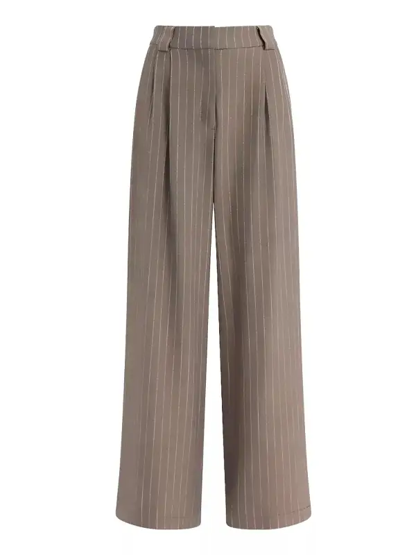 Relaxed Striped Wide Leg Pants