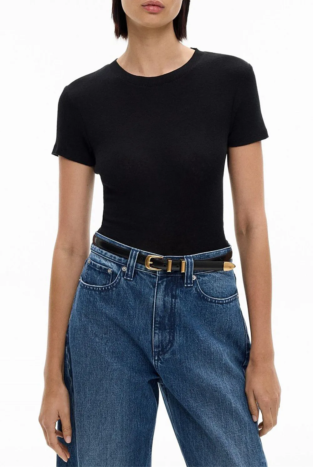 Knitted Rib T-Shirt