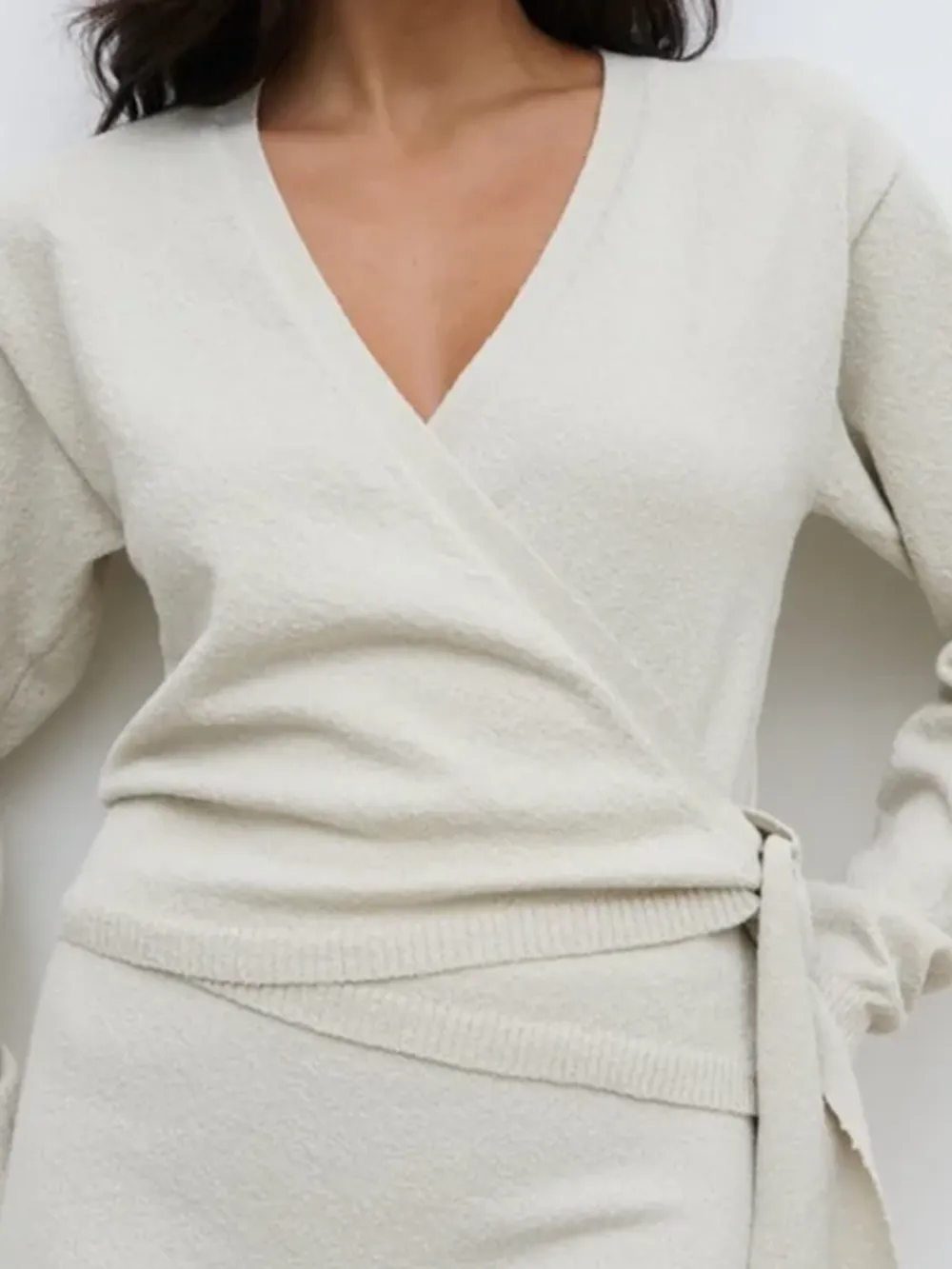 Knit Wrap Top