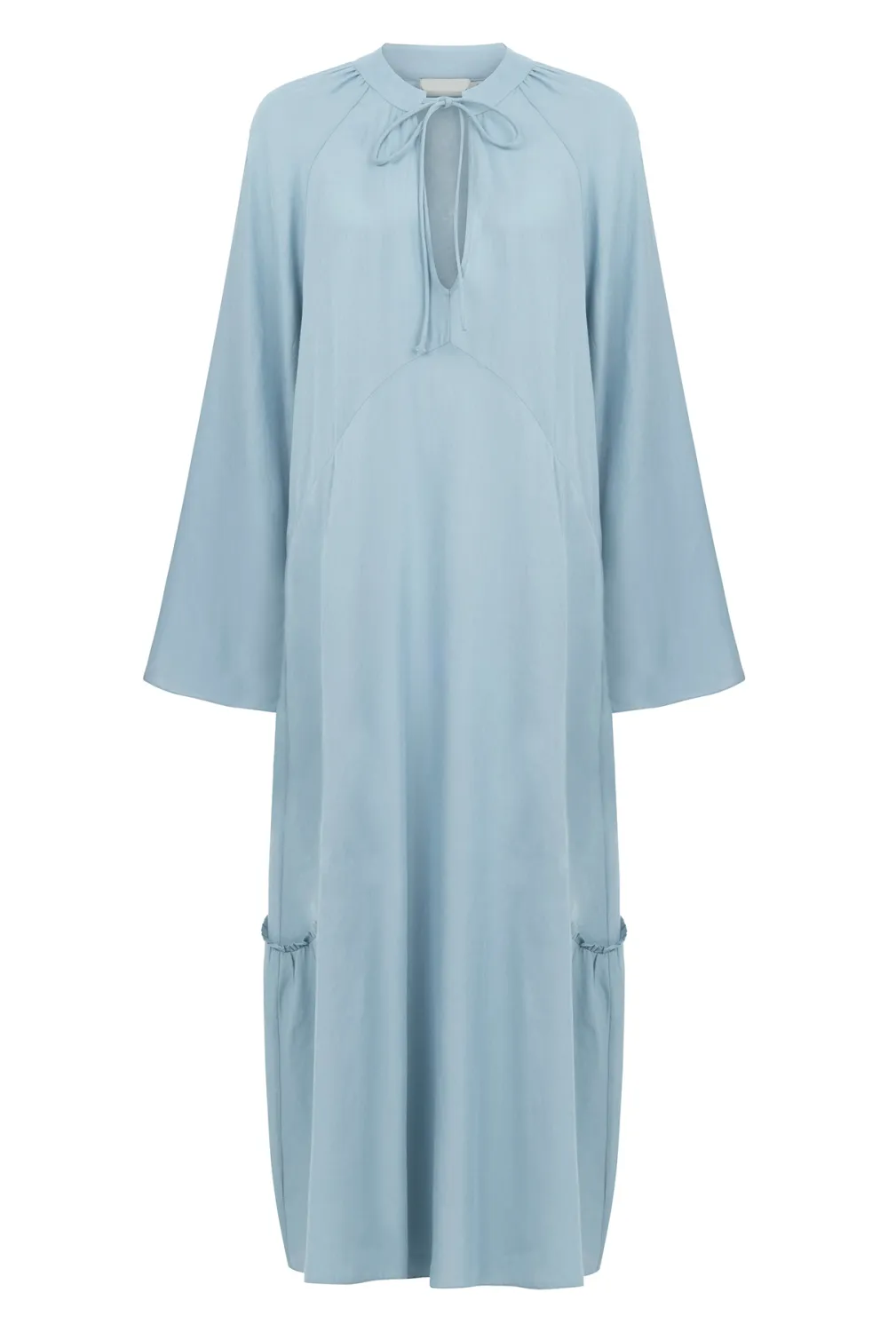 Long Sleeve Maxi Dress-Blue