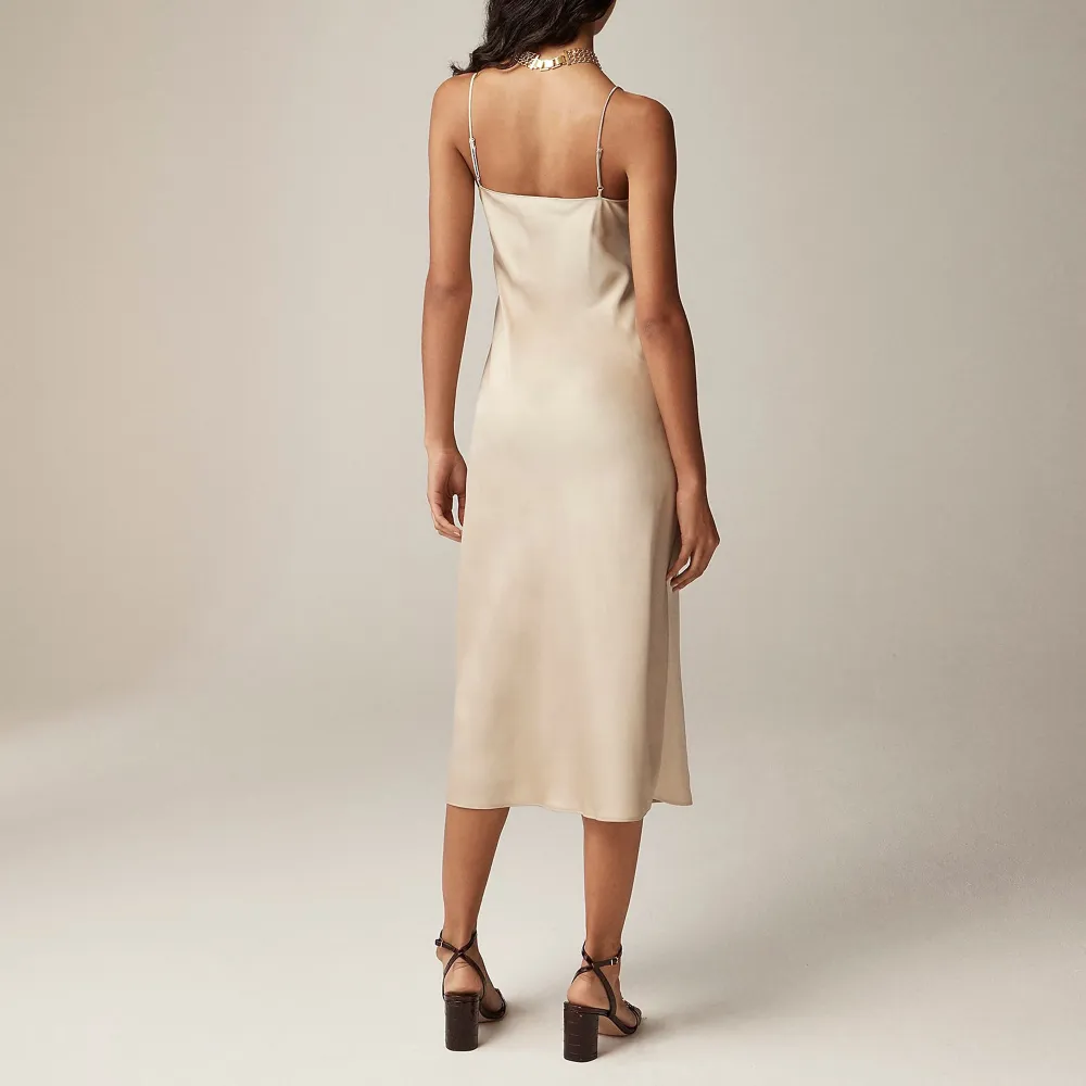slip dress in luster charmeuse