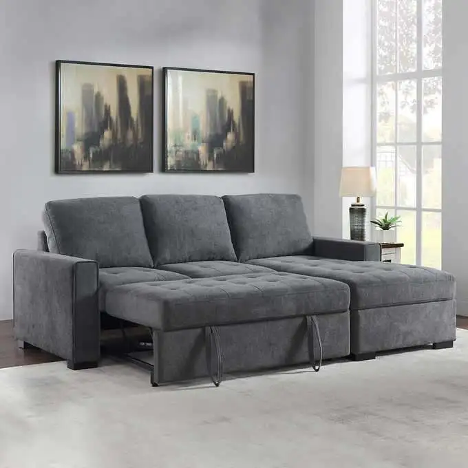 Kendale Sleeper Sofa With Storage Chaise