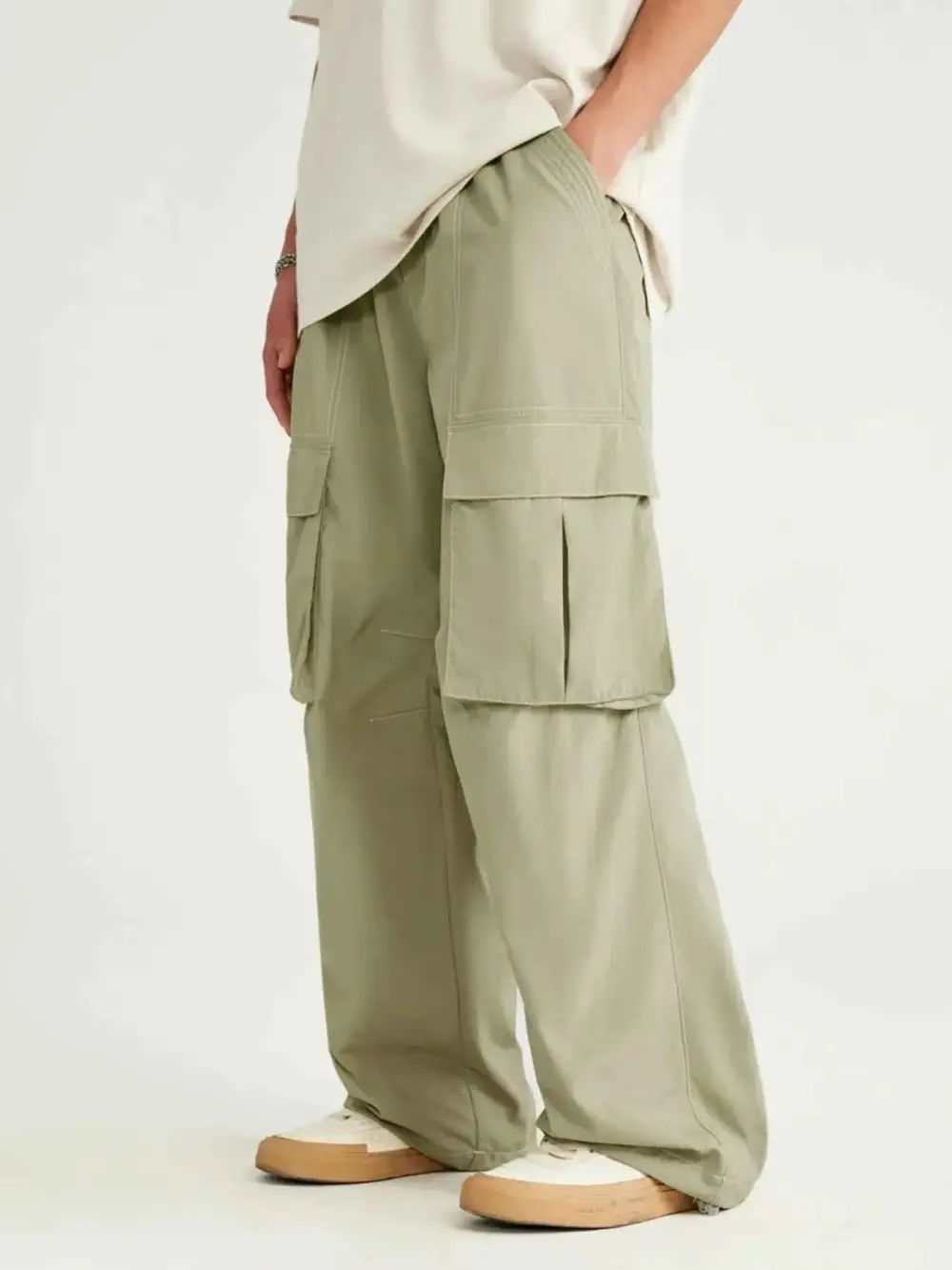 Oversized Cargo Utility Wide Leg Pants