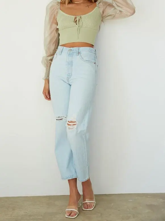 Straight Ankle Jeans