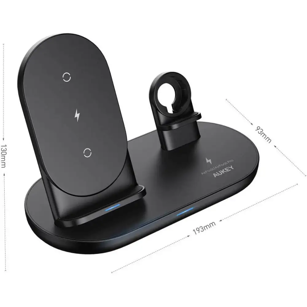 AUKEY LC-A3 Aircore 3 in 1 Wireless Charging Station Stand