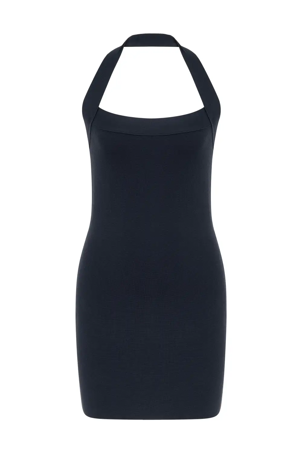 Halter Mini Dress-Black