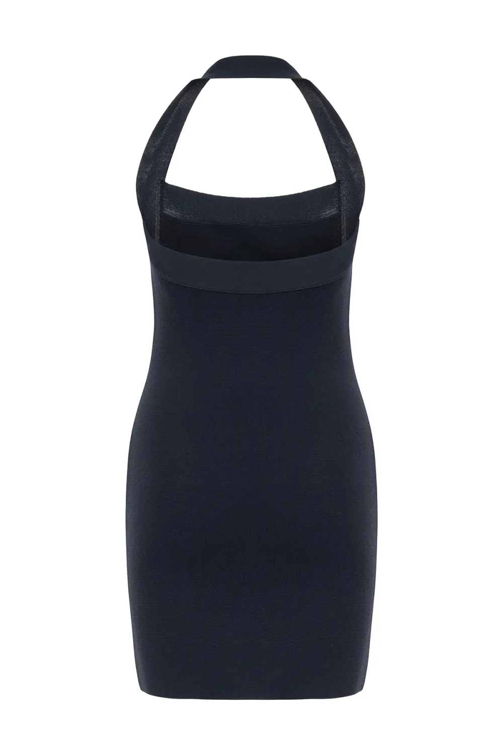 Halter Mini Dress-Black