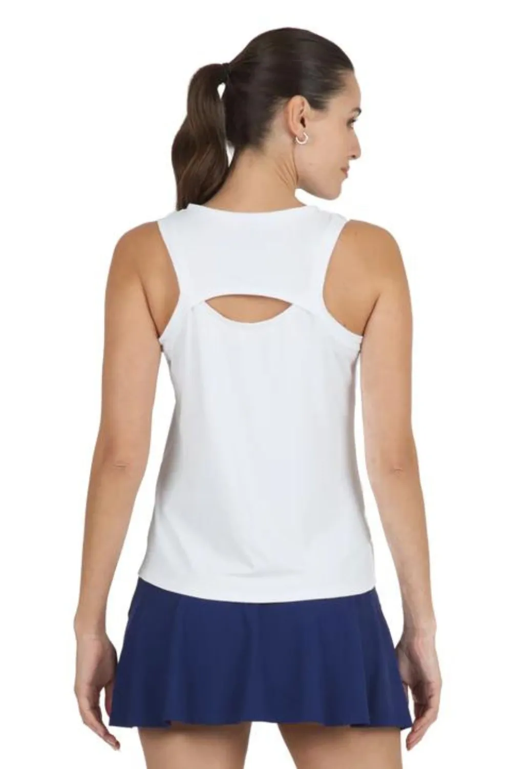 IBKUL Tennis Tank - White