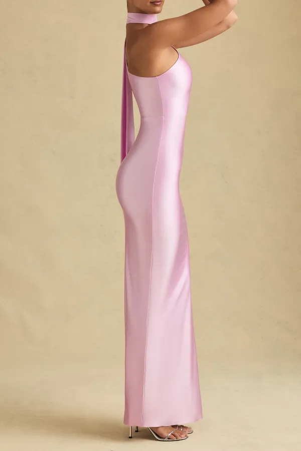 Slim Fit Intellectual Fashion Satin Dress