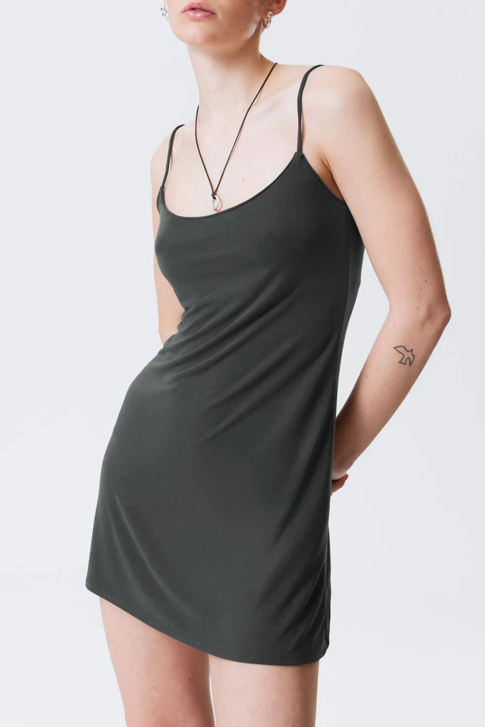 Scoop Neck Mini Dress