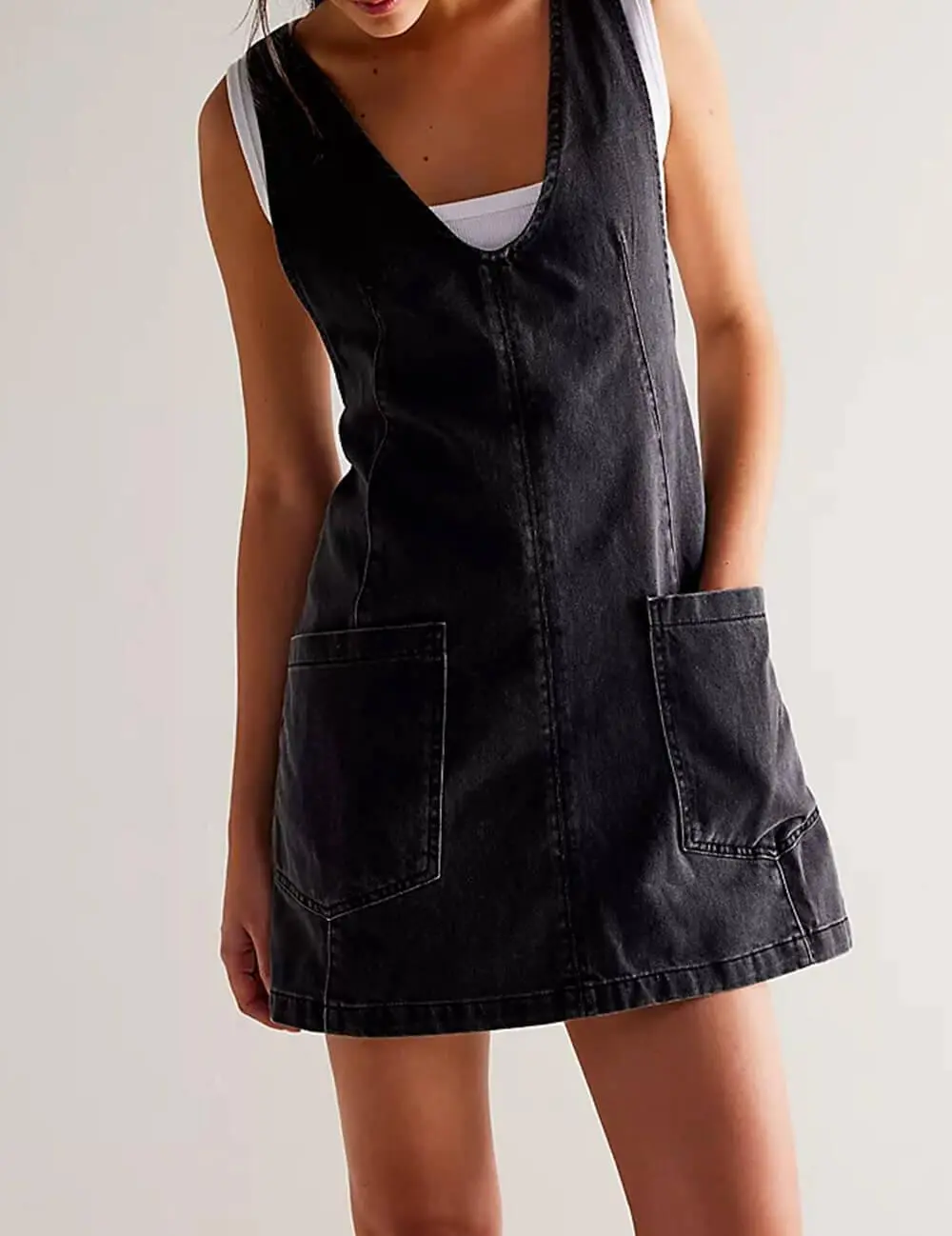 Pocket Denim Mini Dress