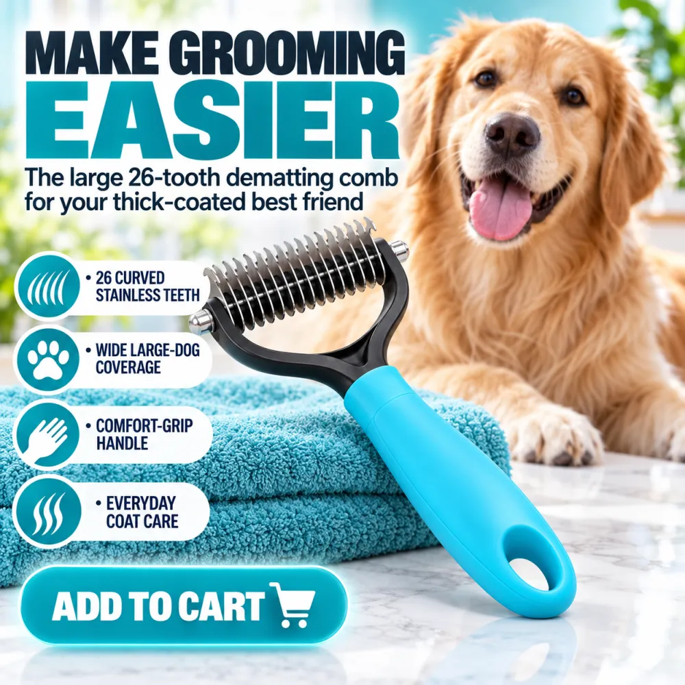 Knotting and knotting pet specific grooming tool