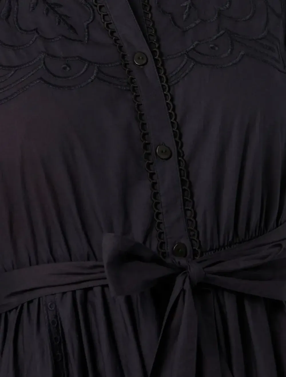 Broderie Midi Dress