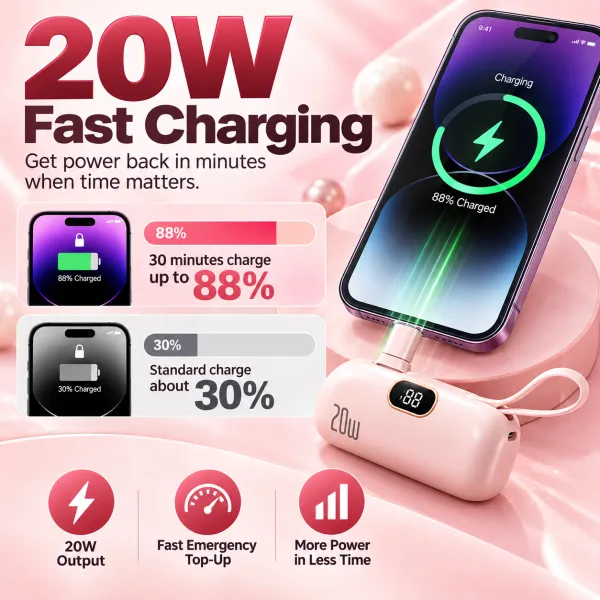 5000mAh Mini Draagbare Lader Power Bank voor Telefoo