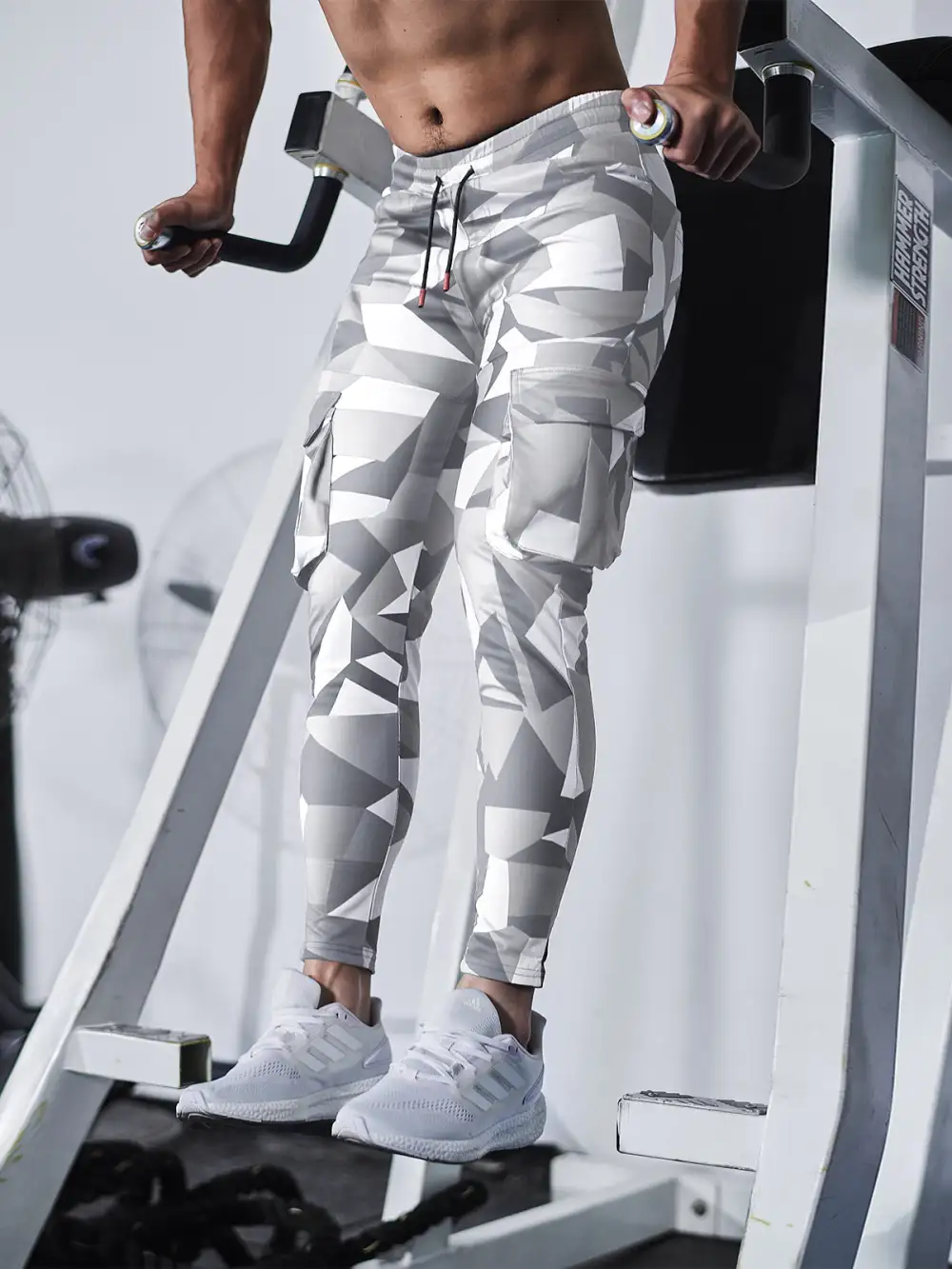 All Season Essential Check Print Cargo Jogger Pants