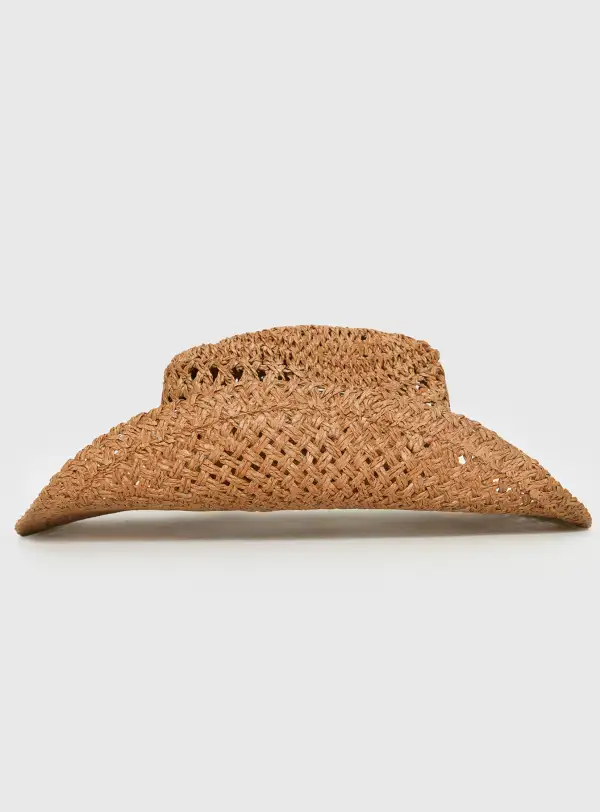 Woven Cowgirl Hat Tan