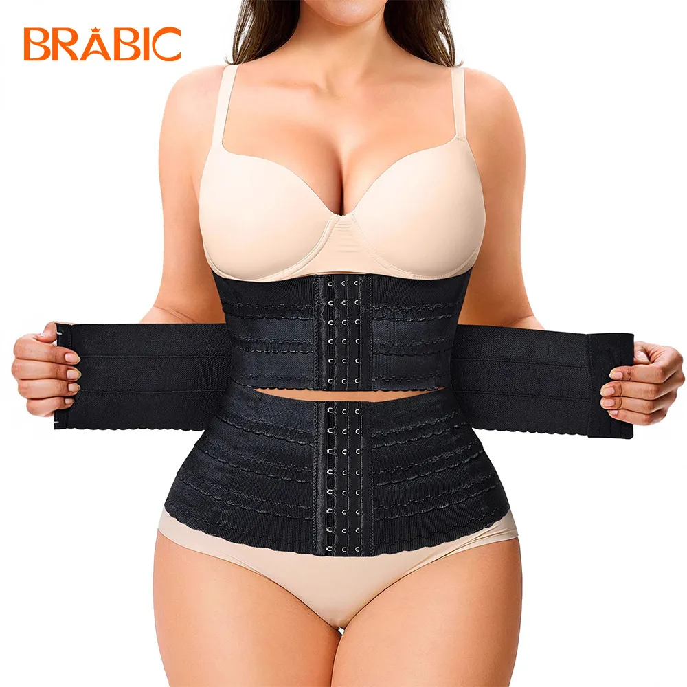 Women's Waist Trainer Belt Multi-Layer Hook-and-Eye Adjustable Waist Cincher Tummy Control Slimming Body Shaper